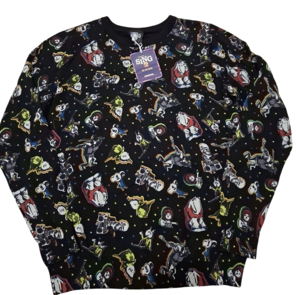 Sing 2 The Movie Jumper Sweater Size L NWT